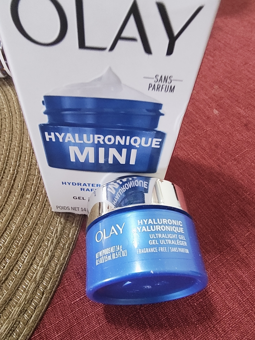 OLAY Hyaluronic Mini Ultrallight Gel - Blue with Silver Lid